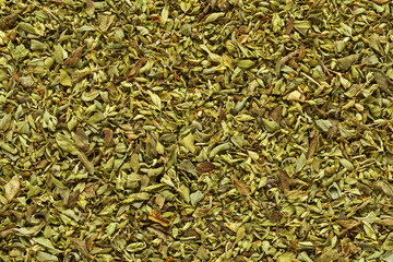 Oregano spice texture or background.