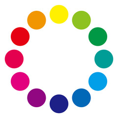 色相環の円形イラスト　12色　円　グラフィック素材　インフォグラフィックス - 479695818