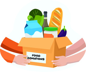Providing food assistance to victims of the tsunami natural disaster