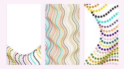 colorful wavy dot banners (6)