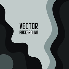 Beautiful gentle gray vector background in minimal trendy style with copy space for text