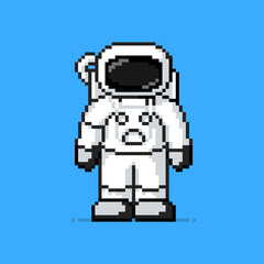 Astronaut in pixel art style
