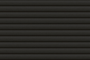 Obraz premium Black plastic, metal or wooden seamless siding texture. Pattern of building cladding. Abstract vector pattern with texture. Horizontal wall decor for warehouse facade. Vinyl floor backhround