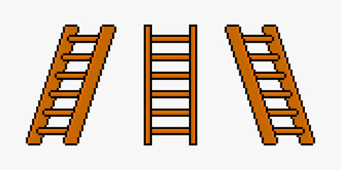 Ladder in pixel art style