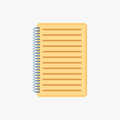 Notepad in pixel art style