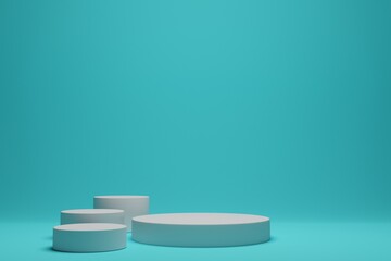 abstract empty 3d render podium stage background