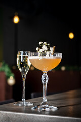tasty cocktail in the bar