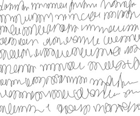 Naklejka premium Vintage handwriting letter, retro unreadable text