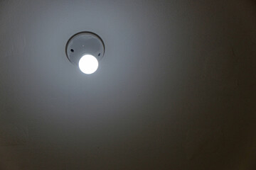 white light illuminates the room