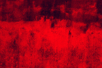 Abstract grunge texture background of red color concrete plaster wall
