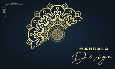 Luxury ornamental mandala design background vector design template