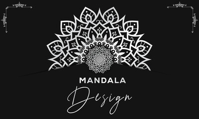 Luxury ornamental mandala design background vector design template