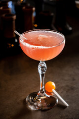 tasty cocktail in the bar