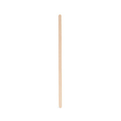 Disposable stick for coffee isolated on white background. Wooden stirrer sticks. Stir sticks for...