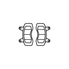 disc brake pads icon