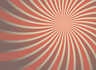 Sunlight retro horizontal background. beige and red color burst background.