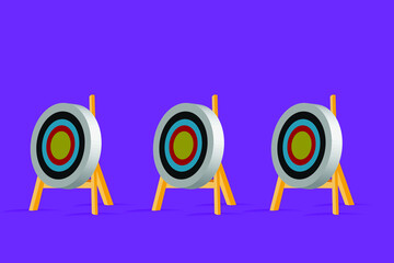 3d Realistic Vector Arrow target board illustration design