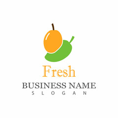 Mango logo template vector icon design Illustration