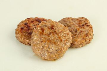 Homemade roasted cutlet minced meat