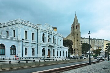 Fototapeta premium Corsica-a view of the church in Bastia