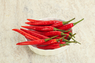 Hot and spicy chili pepper
