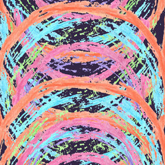 Colored stripes on a purple background.