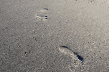 Footprints in the sand