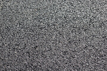 Top view and close-up of a fragment of an old asphalt road. Asphalt texture. 