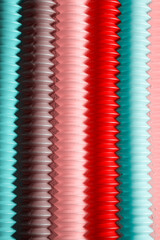 Colorful anti stress pop tube sensory toy in retro color. trend toy