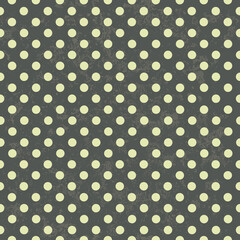 Simple seamless polka dot pattern. Monochrome background.
