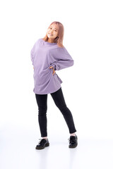 撮影を楽しむ女子学生