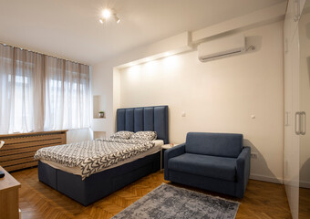 Bedroom interior in the apartment building
