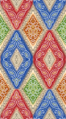 traditional seamless textile background gradient bandhani