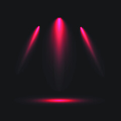 red  spotlight vector illustration