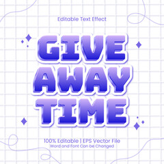 3d Giveaway feed post style editable text effect in the color of the year 2022
