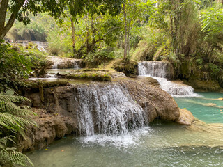 Kuang Si Waterfalls of Luang Phrabang, Laos