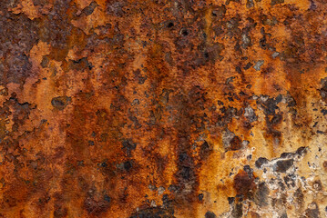 background, rusty iron texture in the city