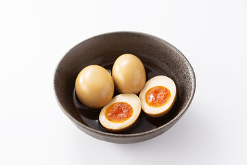 半熟卵　煮卵　味付け卵　卵　ゆで卵　おつまみ　トッピング　卵料理