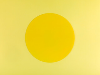 yellow circle on yellow background