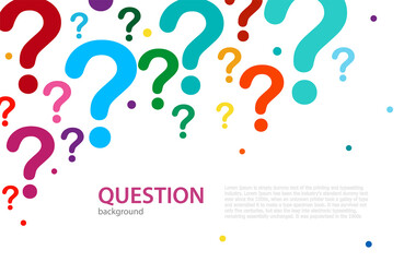 FAQ banner. Asking questions. Ask for help. Vector illustration
