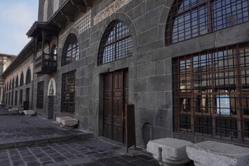 Fototapeta premium the wall detail of the Great Mosque (Ulu Cami) in Diyarbakir, Turkey