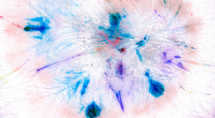 Pink Spiral Tie Dye. Die Hippie Artwork. Flower