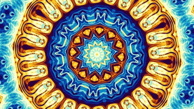 Ornate mandala loop background