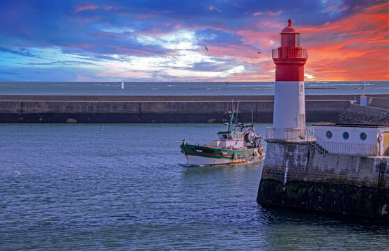 Le guilvinec. Retour de P&ecirc;che. Finist&egrave;re. Bretagne	