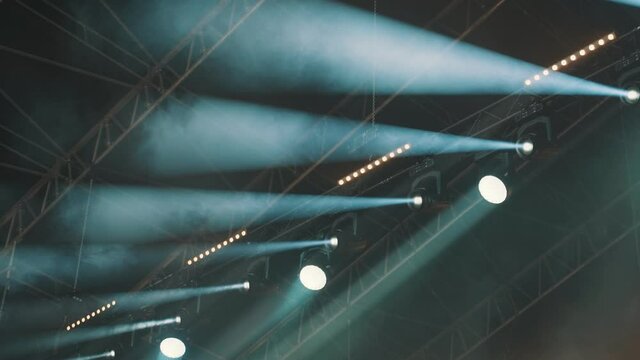 Stage with professional light on the concert.