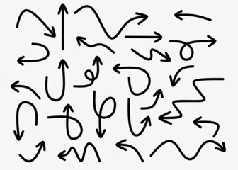 Hand drawn Set of Arrow Elements