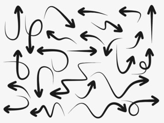 Hand drawn Set of Arrow Elements