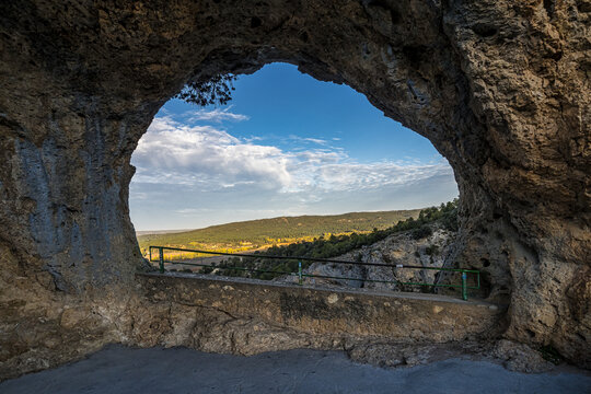 Window of devil. Ventano del Diablo. Villalba de la Sierra, Cuenca, Spain - Europe.