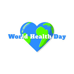 Earth shaped love illustration