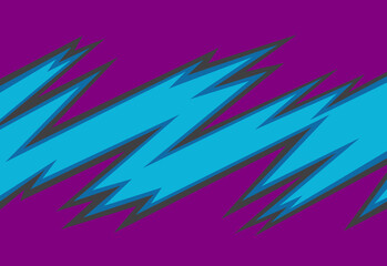 Obraz premium Abstract background with purple spikes and jagged zigzag line pattern and some copy space area